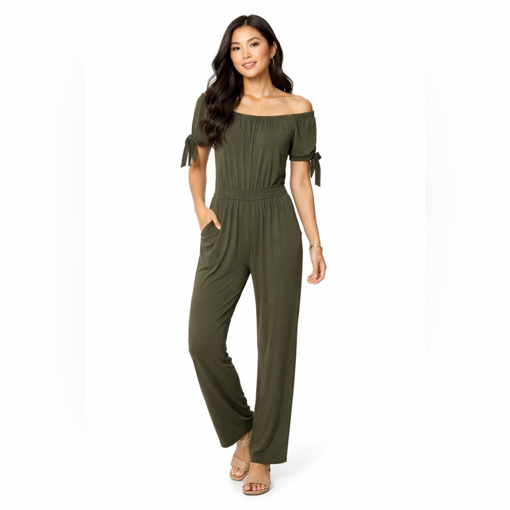 Derek Heart Olive Green Jumpsuit | Size Medium